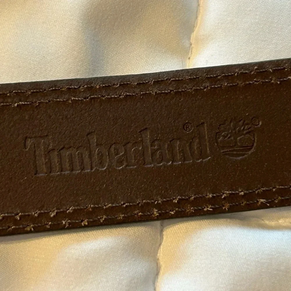 Men’s Timberland genuine leather belt brown